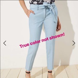 BLACK Loft Slim Tie Waist Pencil Pants